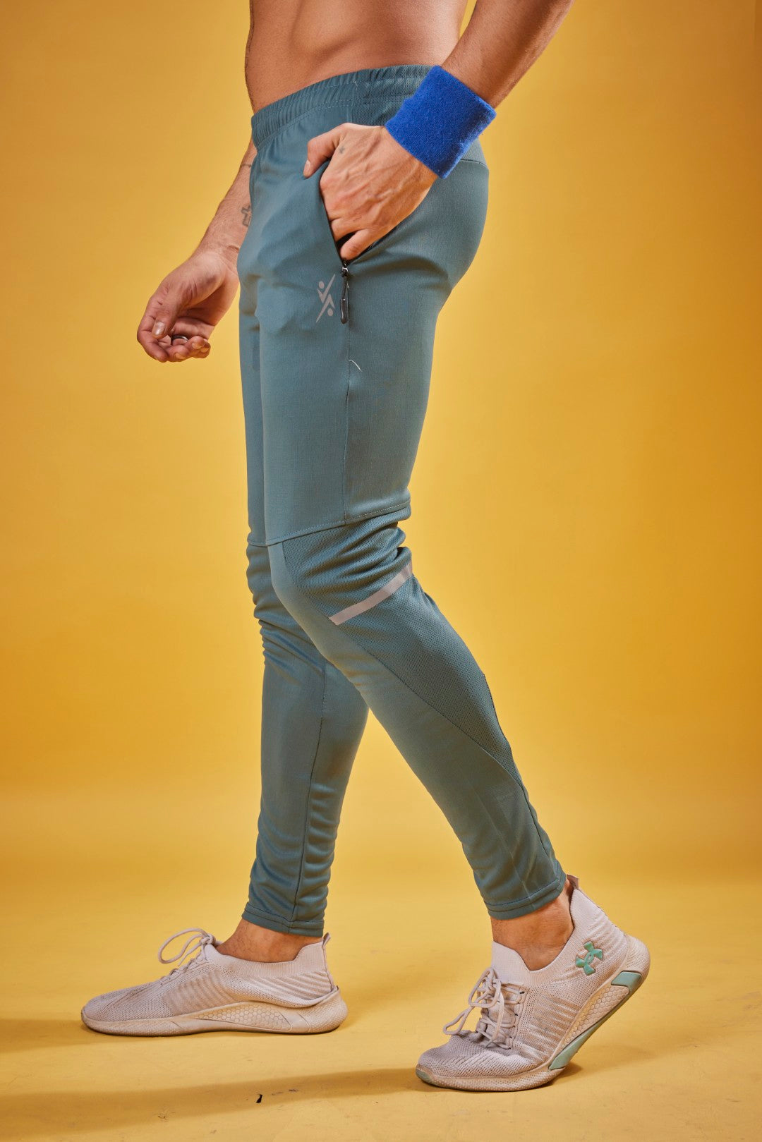 Men Solid Slim Fit Trackpants at Wholesale Price J 604 | 8 Pcs Box