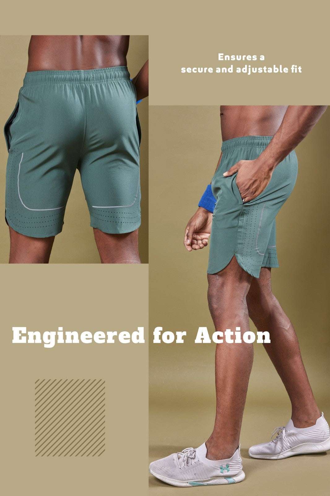 Men Solid Slim Fit Short Tighty Pant at Wholesale Price J 84 | 8 Pcs Box