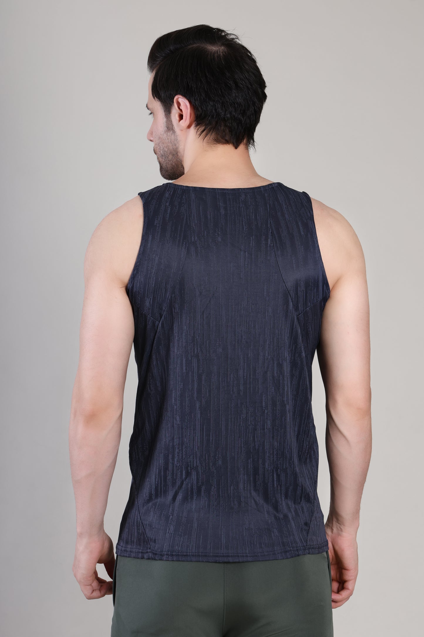 Men Slim Fit Crew Neck Innerwear Vest at Wholesale Price J-128 | 6 Pcs Box