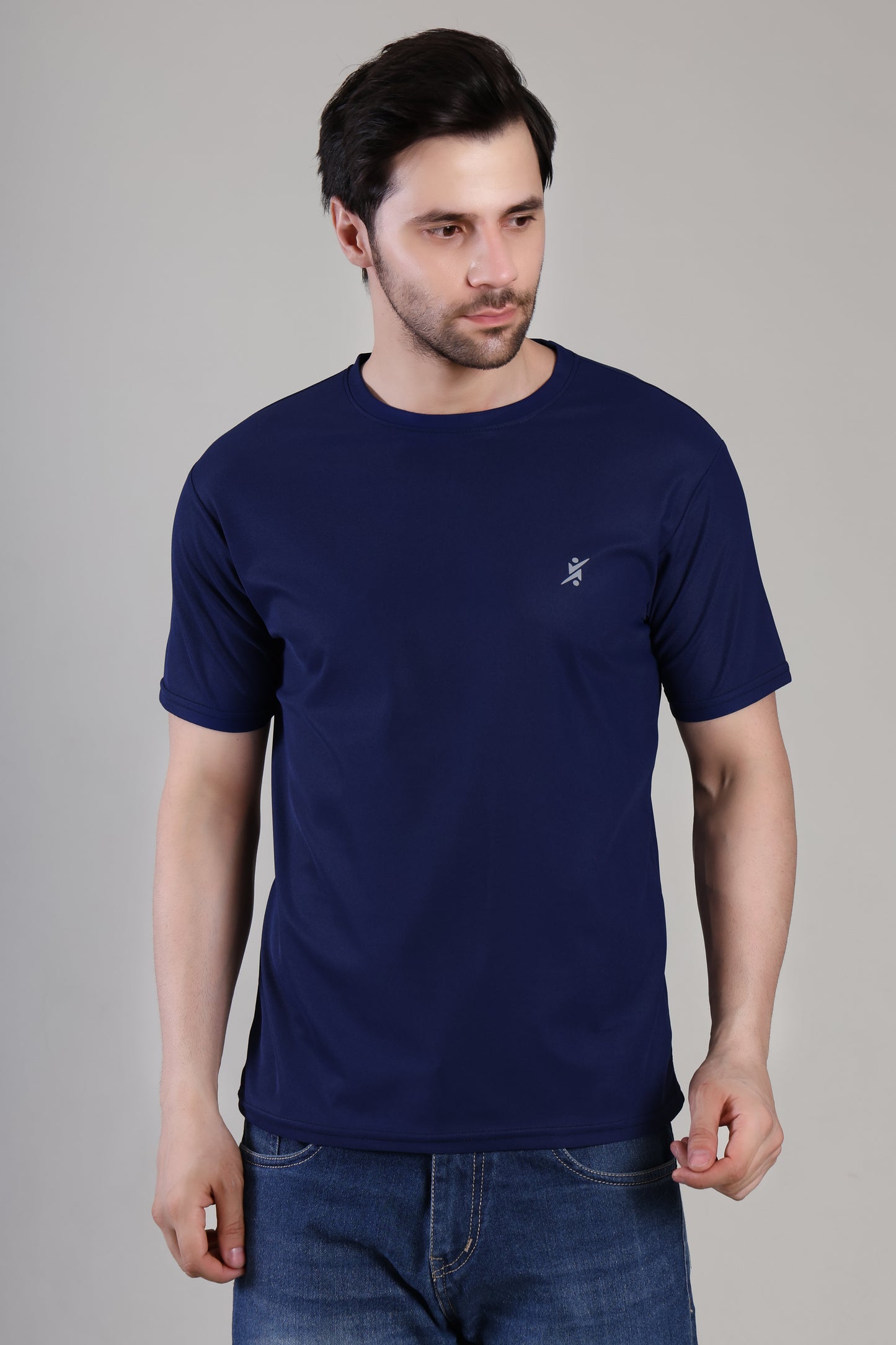 Men Imported Dry Fit Fabric T-shirt On Wholesale Price J135 | 8 pcs Packing