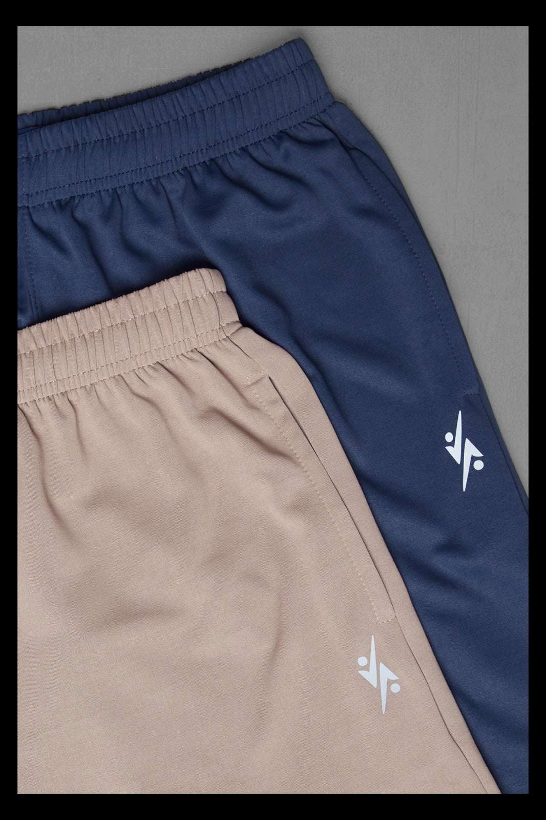 Men Solid Slim Fit Shorts with Flexion at Wholesale Price QR 26 | 8 Pcs Box