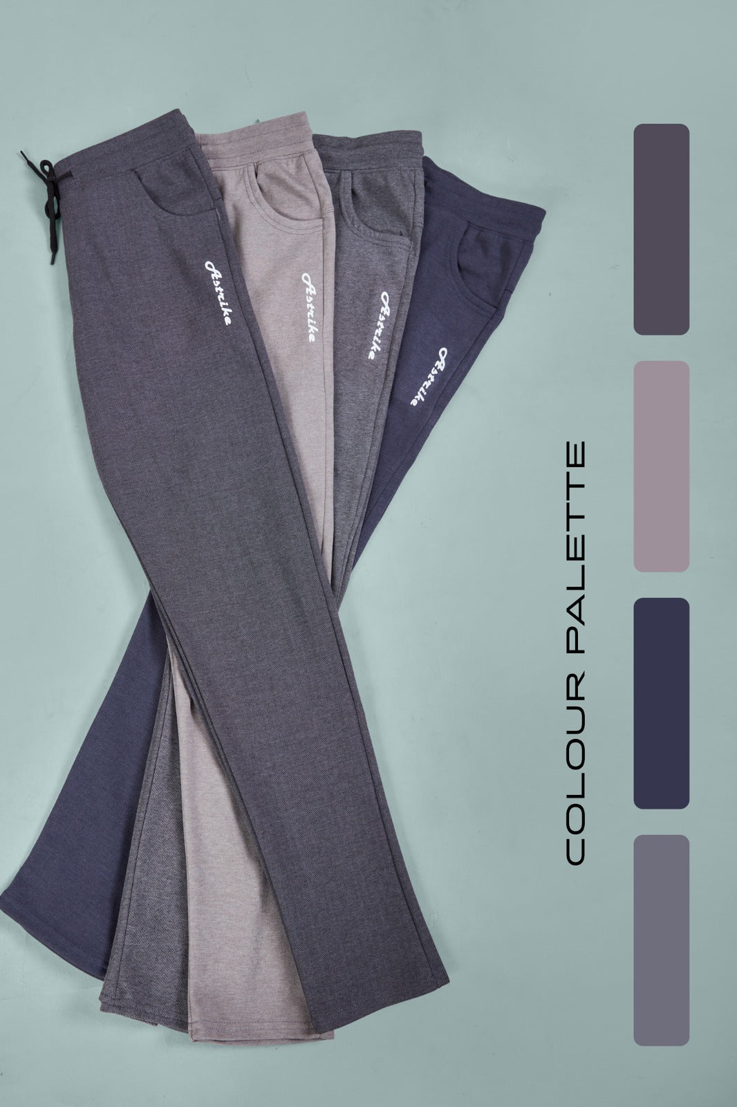 Men Solid Relax Fit Sports Trackpants at Wholesale Price QR 06 | 5 Pcs Box