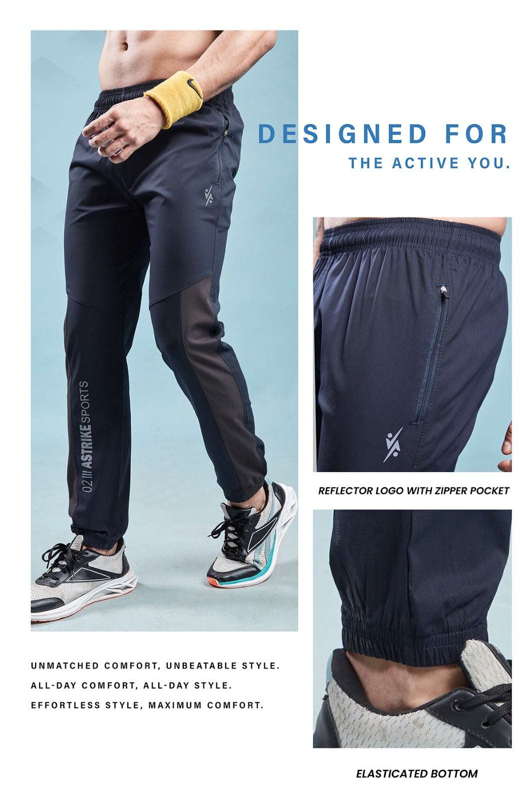 Men Solid Relax Fit Joggers at Wholesale Price J 721 | 6 Pcs Box
