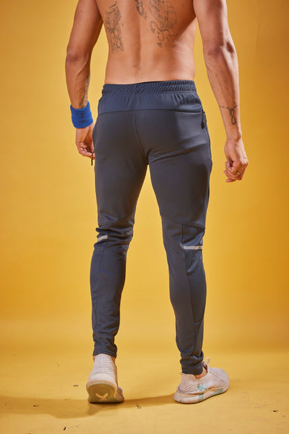 Men Solid Slim Fit Trackpants at Wholesale Price J 604 | 8 Pcs Box