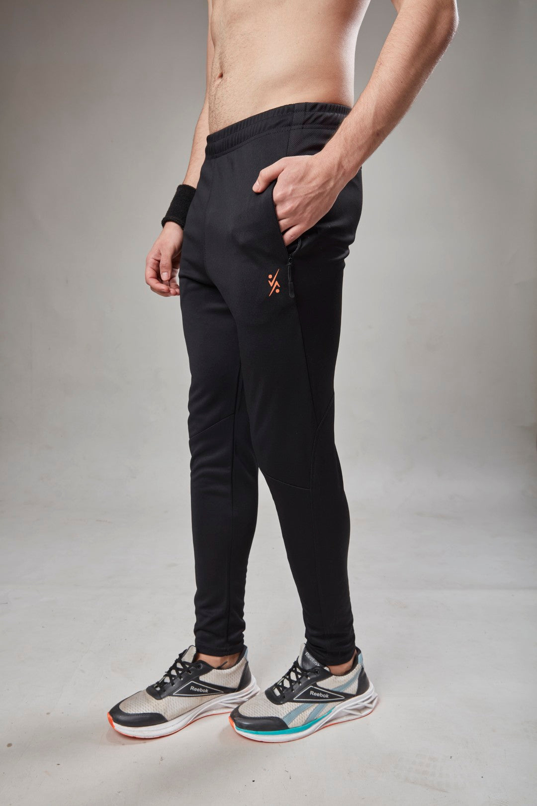 Men Solid Slim Fit Trackpants at Wholesale Price J 580 | 8 Pcs Box
