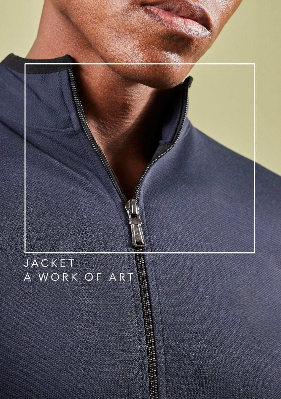 Men Solid Slim Fit Mock Neck Jacket at Wholesale Price J 100 | 6 Pcs Box