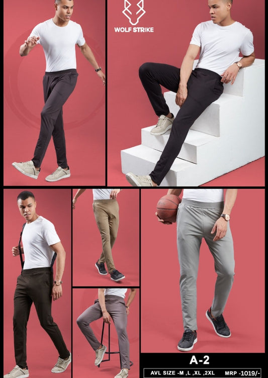 Men Regular Fit Sports Track pant at Wholesale Price A-2 | 6 Pcs Box