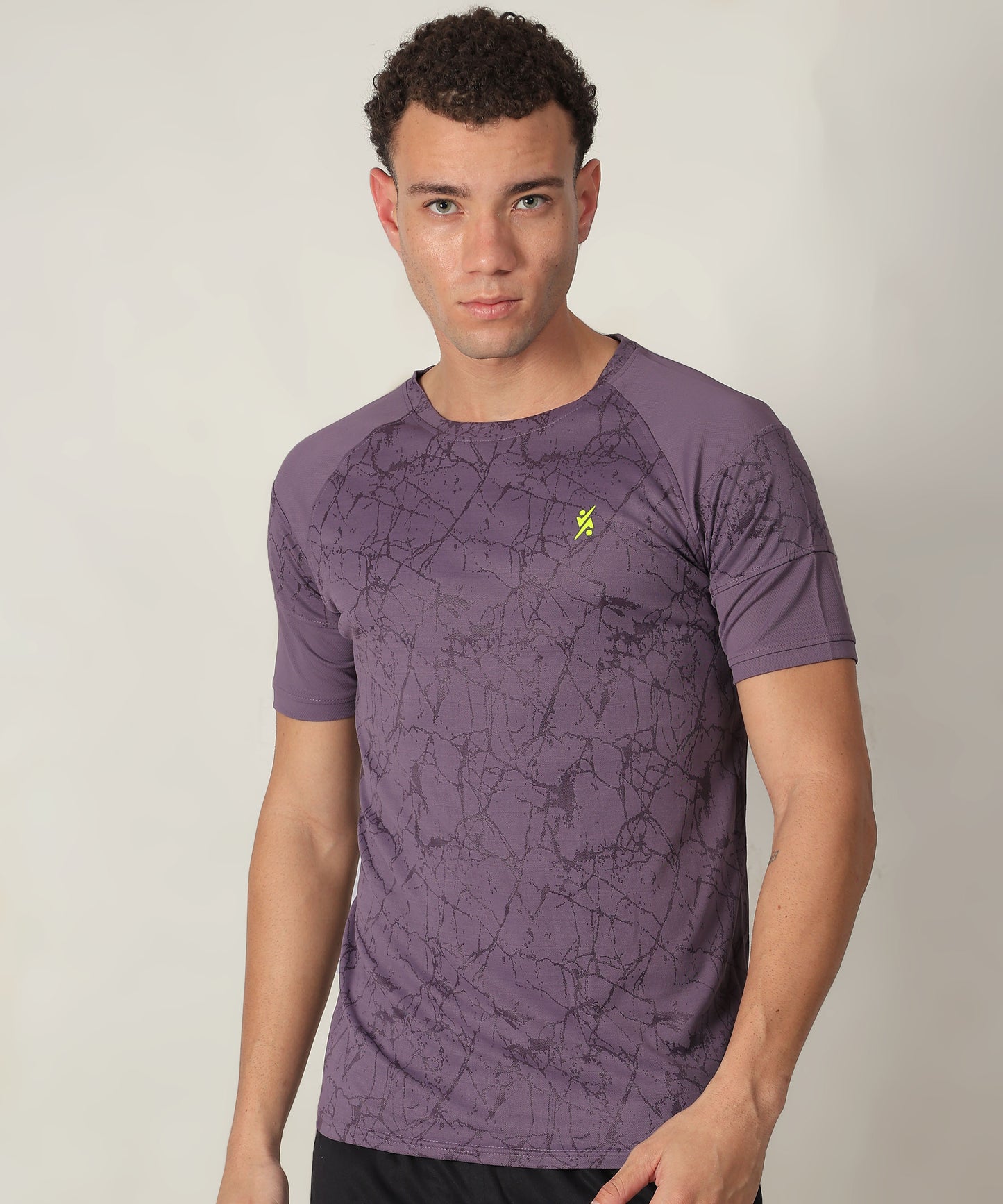 J-153 Men's Crew Neck AOP Slim Fit Half Sleeve T-Shirt | 6 Pcs Packing