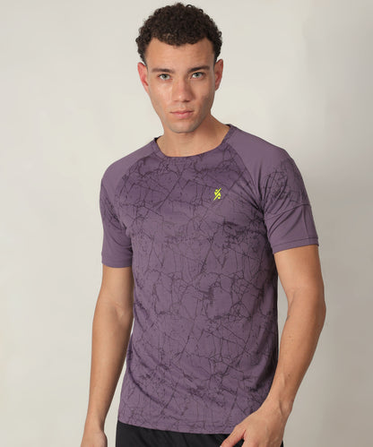 J-153 Men's Crew Neck AOP Slim Fit Half Sleeve T-Shirt | 6 Pcs Packing
