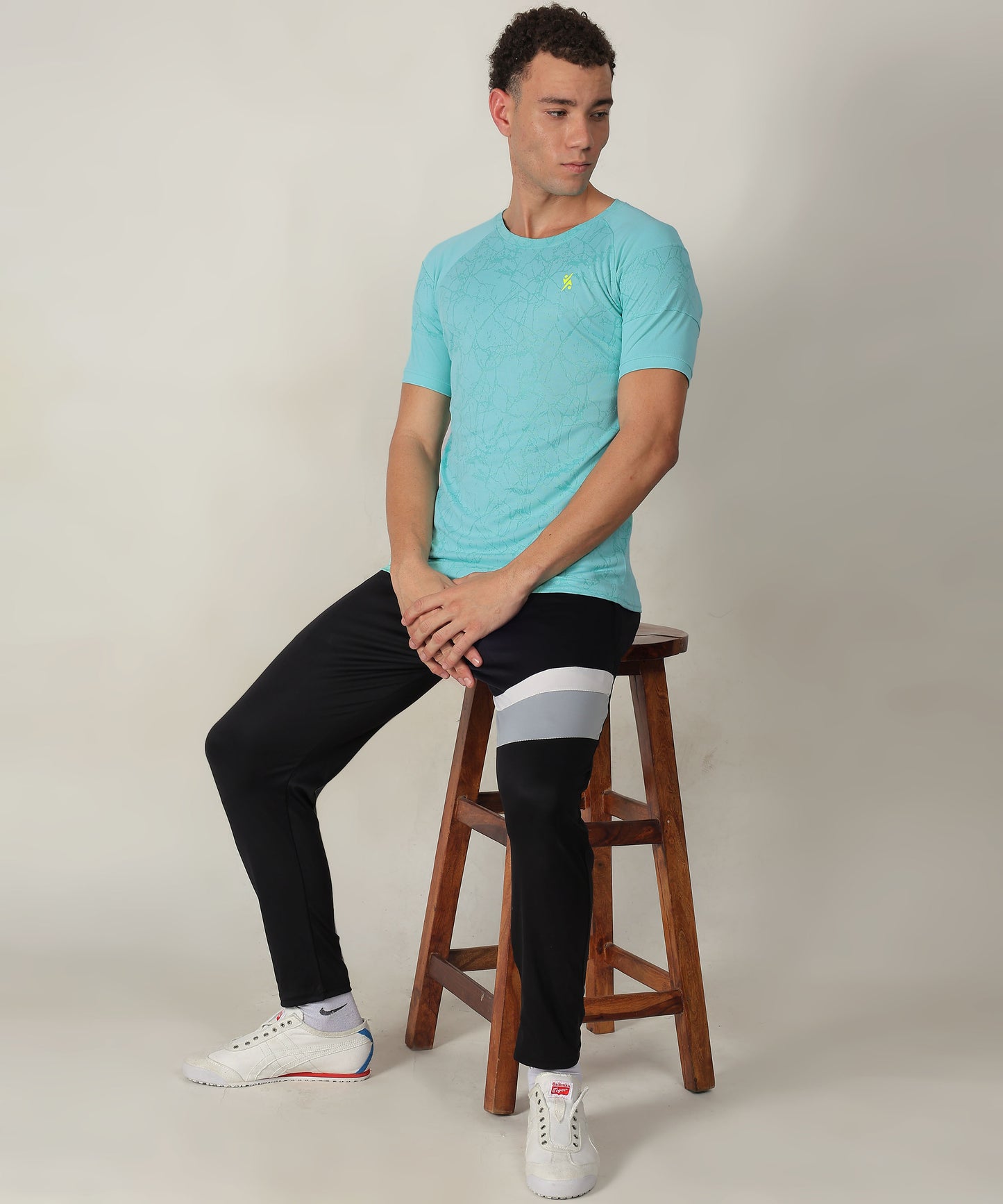J-153 Men's Crew Neck AOP Slim Fit Half Sleeve T-Shirt | 6 Pcs Packing
