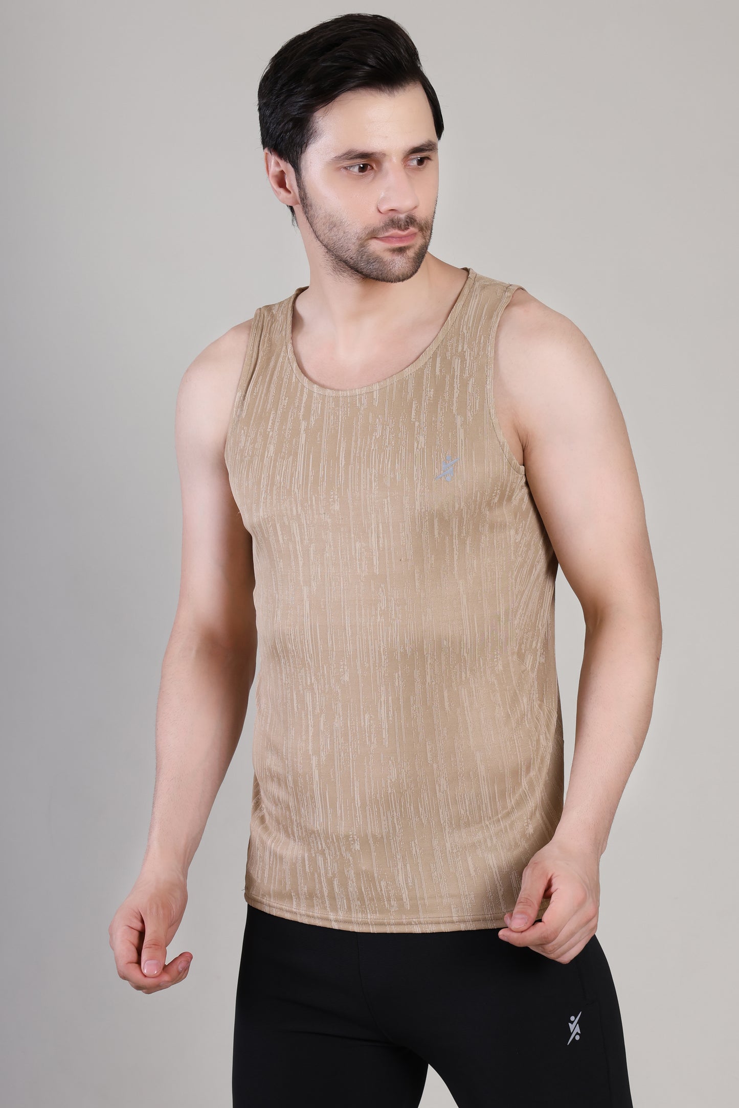Men Slim Fit Crew Neck Innerwear Vest at Wholesale Price J-128 | 6 Pcs Box