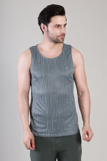 Men Slim Fit Crew Neck Innerwear Vest at Wholesale Price J-128 | 6 Pcs Box