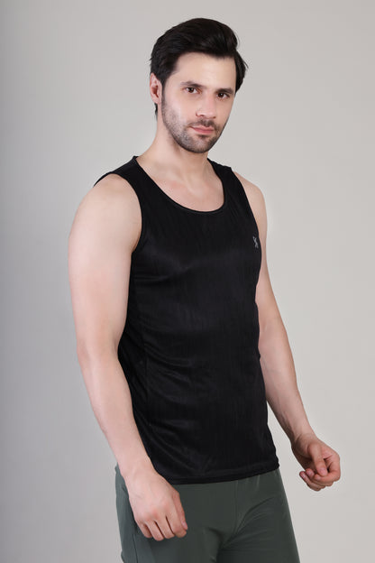 Men Slim Fit Crew Neck Innerwear Vest at Wholesale Price J-128 | 6 Pcs Box