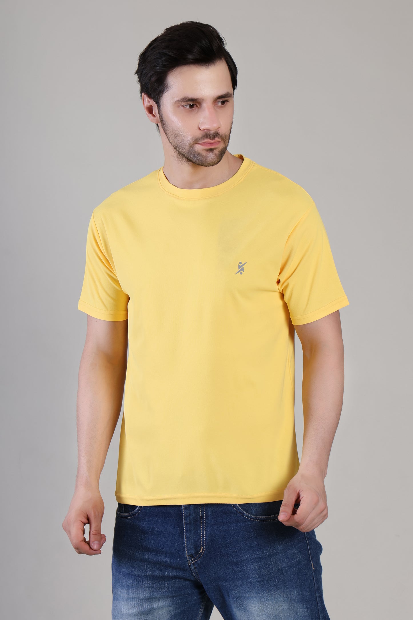 Men Imported Dry Fit Fabric T-shirt On Wholesale Price J135 | 8 pcs Packing