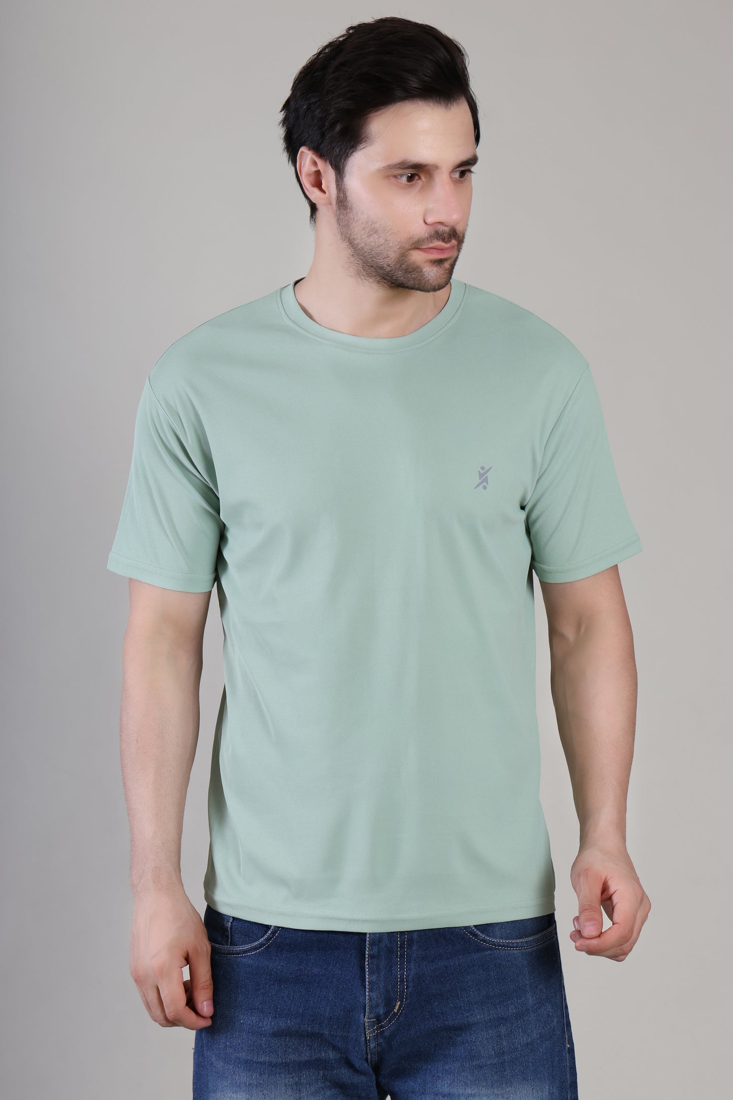 Men Imported Dry Fit Fabric T-shirt On Wholesale Price J135 | 8 pcs Packing