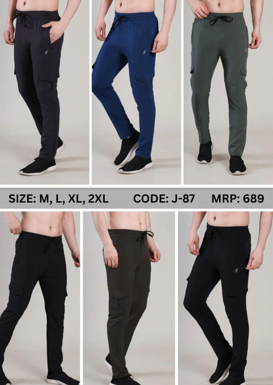 Men Assorted Cargo Trackpant J-87 | Mix Size & Color Box