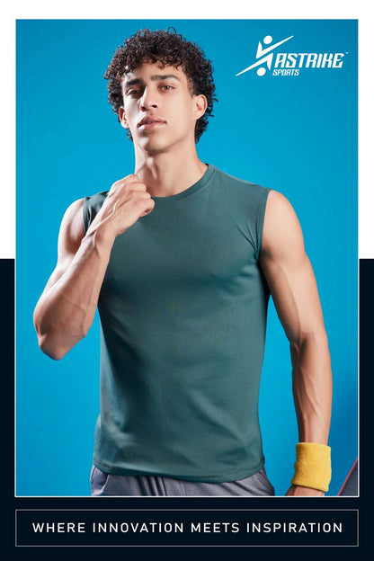 ASTRIKE SPORTS Crew Neck Innerwear Vest at Wholesale Price J 129 | 8 Pcs Box