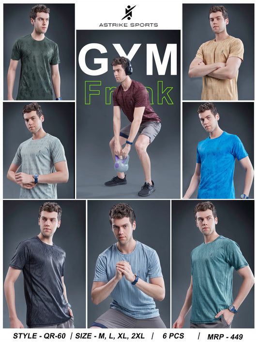 ASTRIKE SPORTS Crew Neck T-shirt at Wholesale Price QR 60 New | 6 Pcs Packing