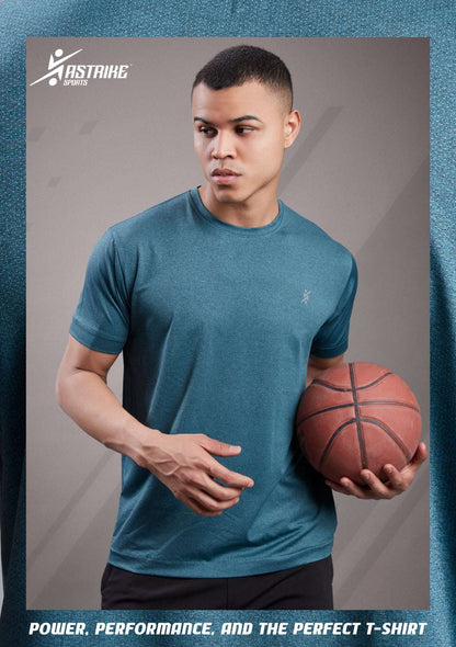Men Abstract Print Slim Fit Crew Neck T-shirt at Wholesale Price J 123 | 6 Pcs Box