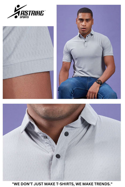 ASTRIKE SPORTS Polo Neck T-shirts at Wholesale Price QR-46 | 6 Pcs Packing