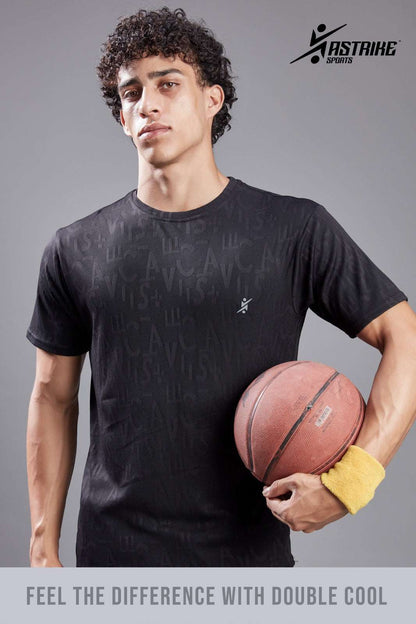 ASTRIKE SPORTS Crew Neck T-shirt at Wholesale Price J 124 | 6 Pcs Packing
