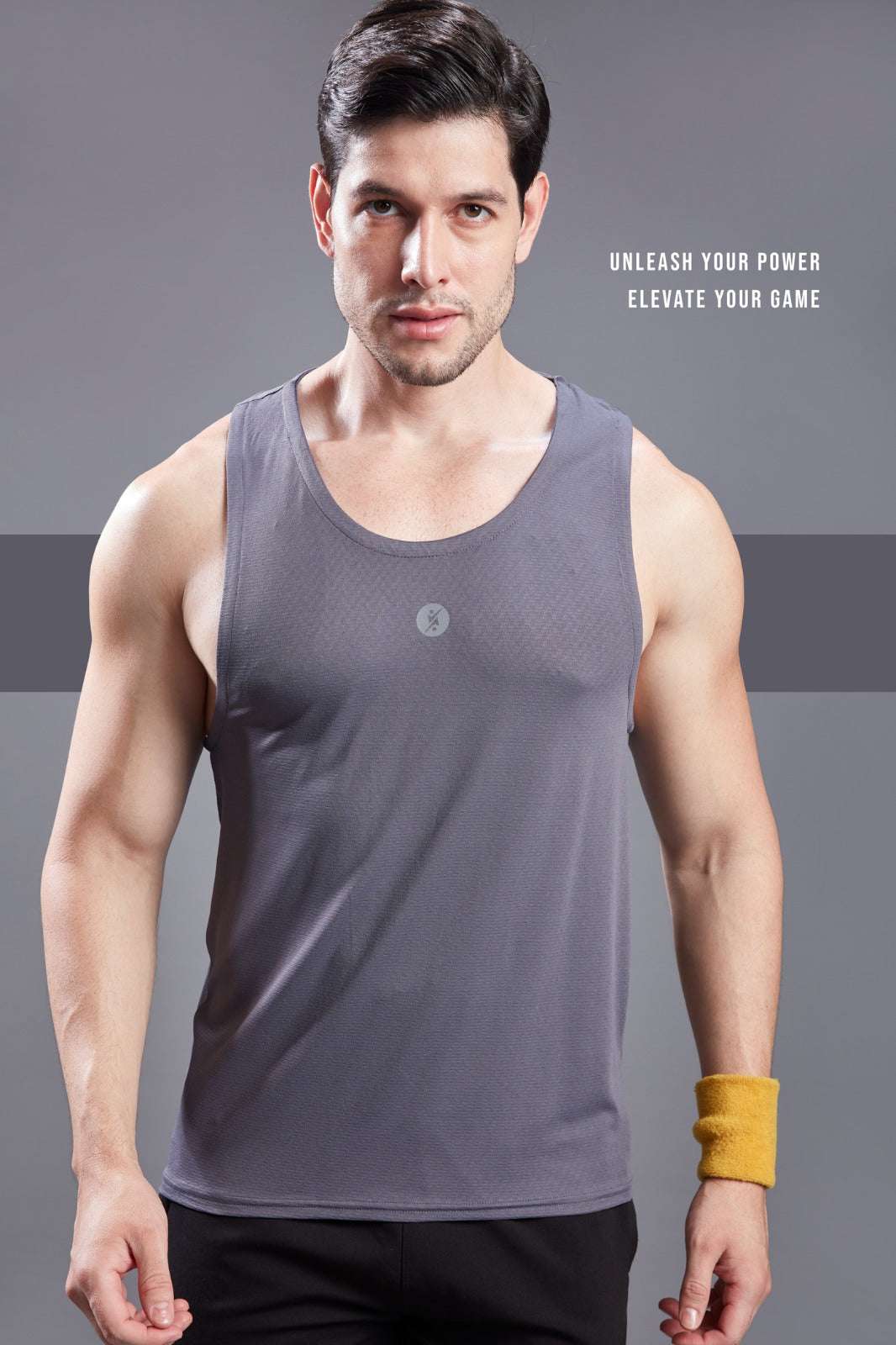 Men Slim Fit Crew Neck Innerwear Vest at Wholesale Price J-130 | 6 Pcs Box