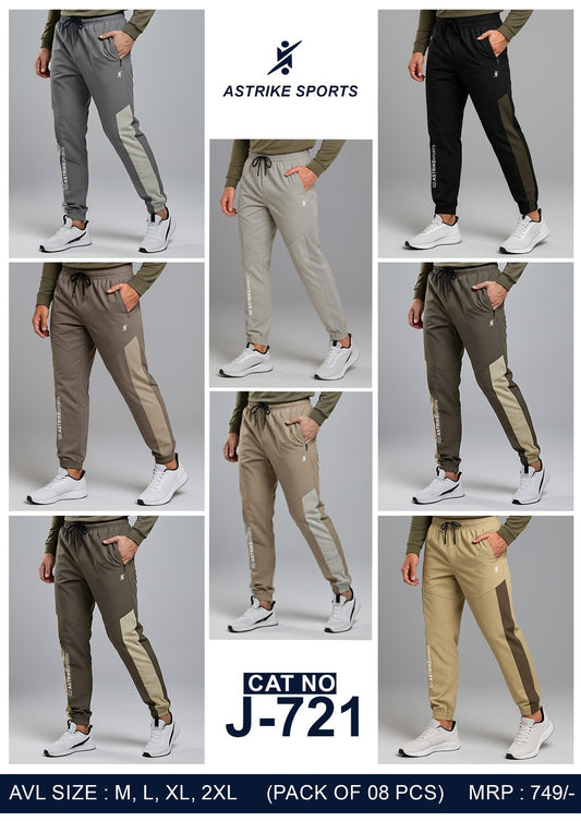 Men Solid Relax Fit Joggers at Wholesale Price J 721 | 8 Pcs Box
