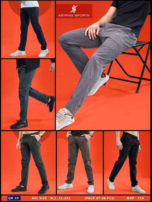 Men Regular Fit Sports Track pant at Wholesale Price QR-39 | 8 Pcs Box