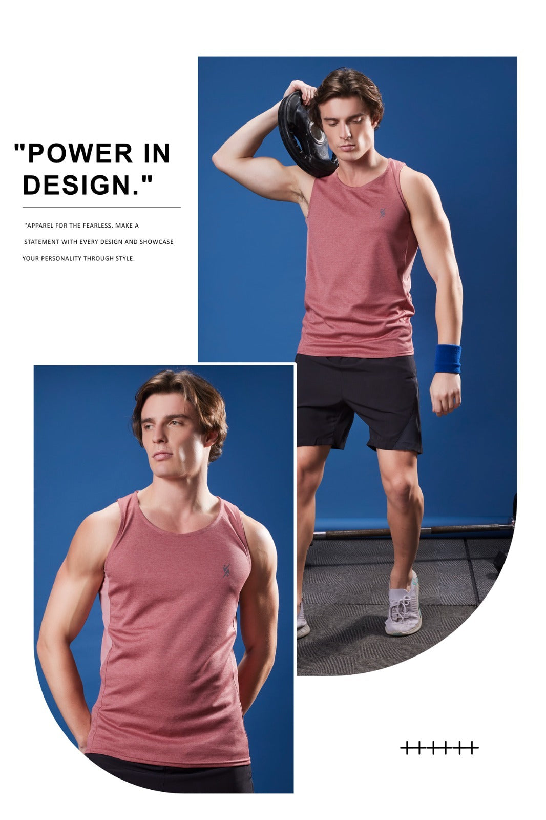 Men Slim Fit Crew Neck Innerwear Vest at Wholesale Price J 127 | 8 Pcs Box