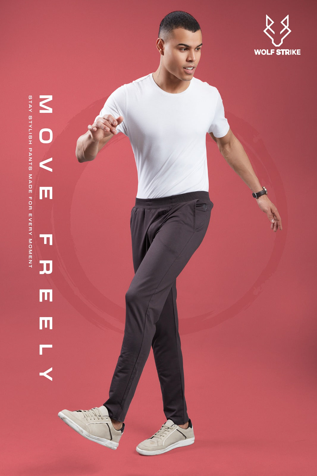 Men Solid Relax Fit Sports Trackpants at Wholesale Price A-2 | 6 Pcs Box