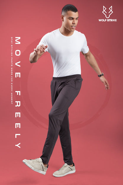 Men Solid Relax Fit Sports Trackpants at Wholesale Price A-2 | 6 Pcs Box