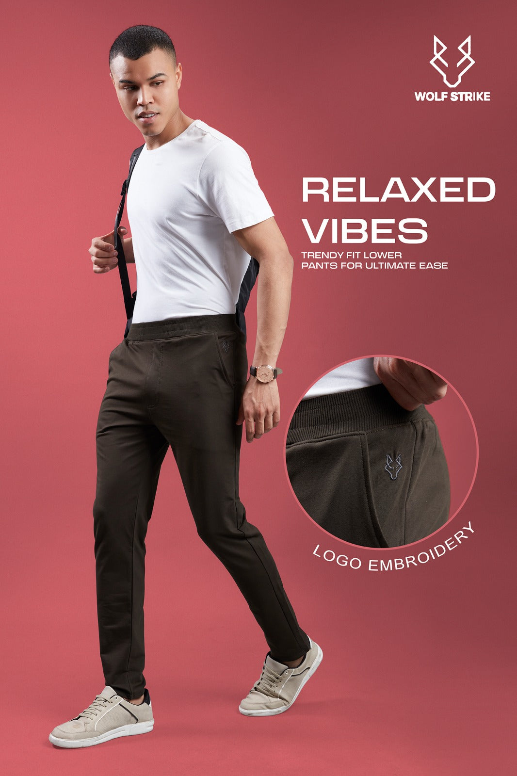 Men Solid Relax Fit Sports Trackpants at Wholesale Price A-2 | 6 Pcs Box