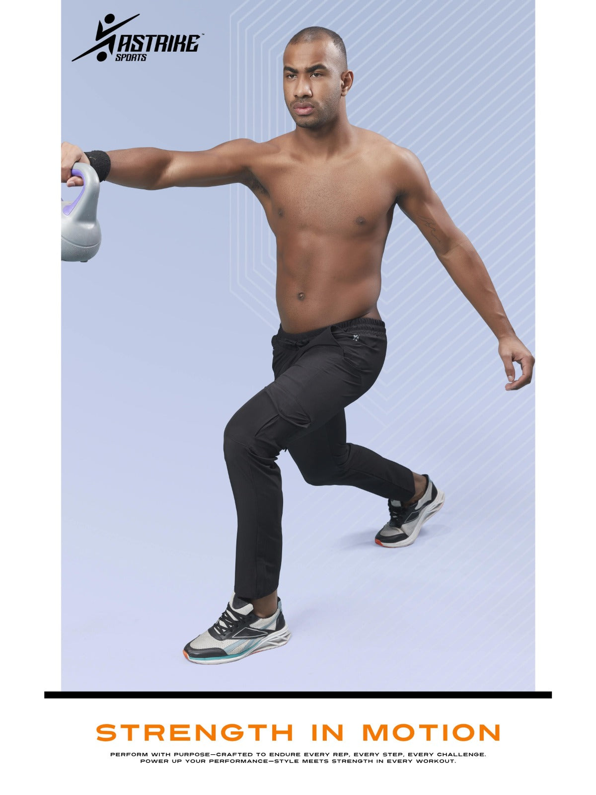 Men Solid Relax Fit Sports Cargo Trackpants at Wholesale Price Special Black J-675-(B) | 6 Pcs Box