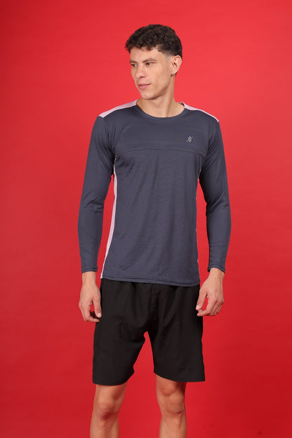 ASTRIKE SPORTS dot knit Crew Neck T-shirt at Wholesale Price J-725 | 8 Pcs Packing