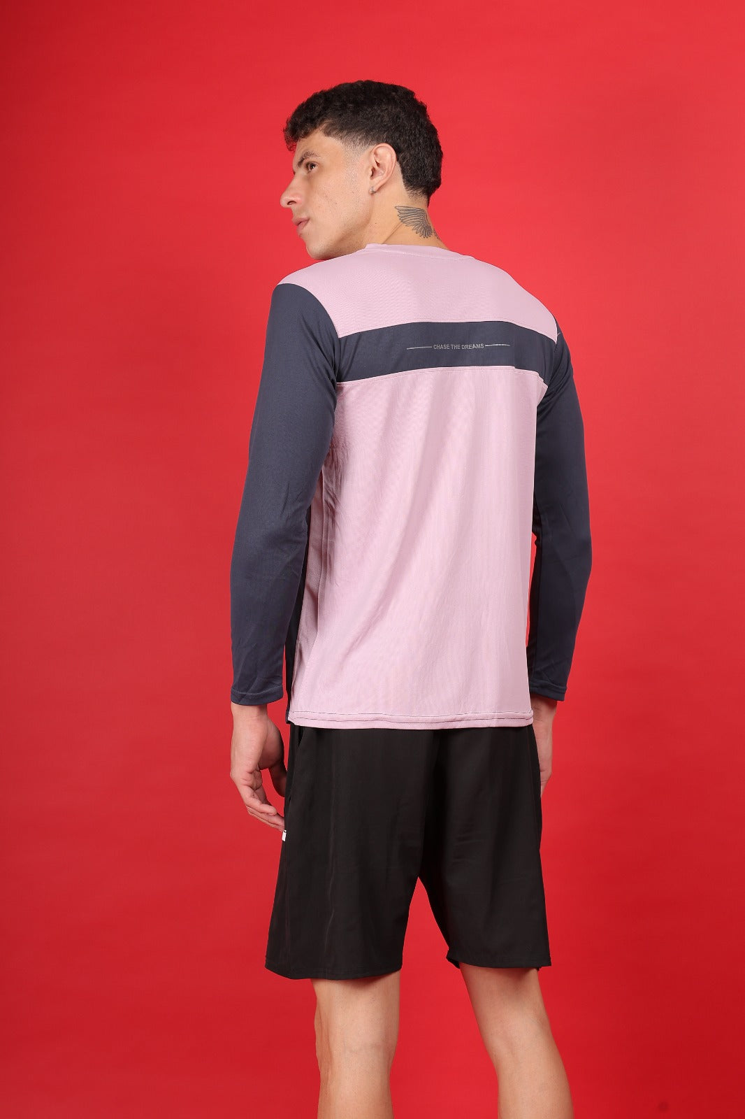 ASTRIKE SPORTS dot knit Crew Neck T-shirt at Wholesale Price J-725 | 8 Pcs Packing