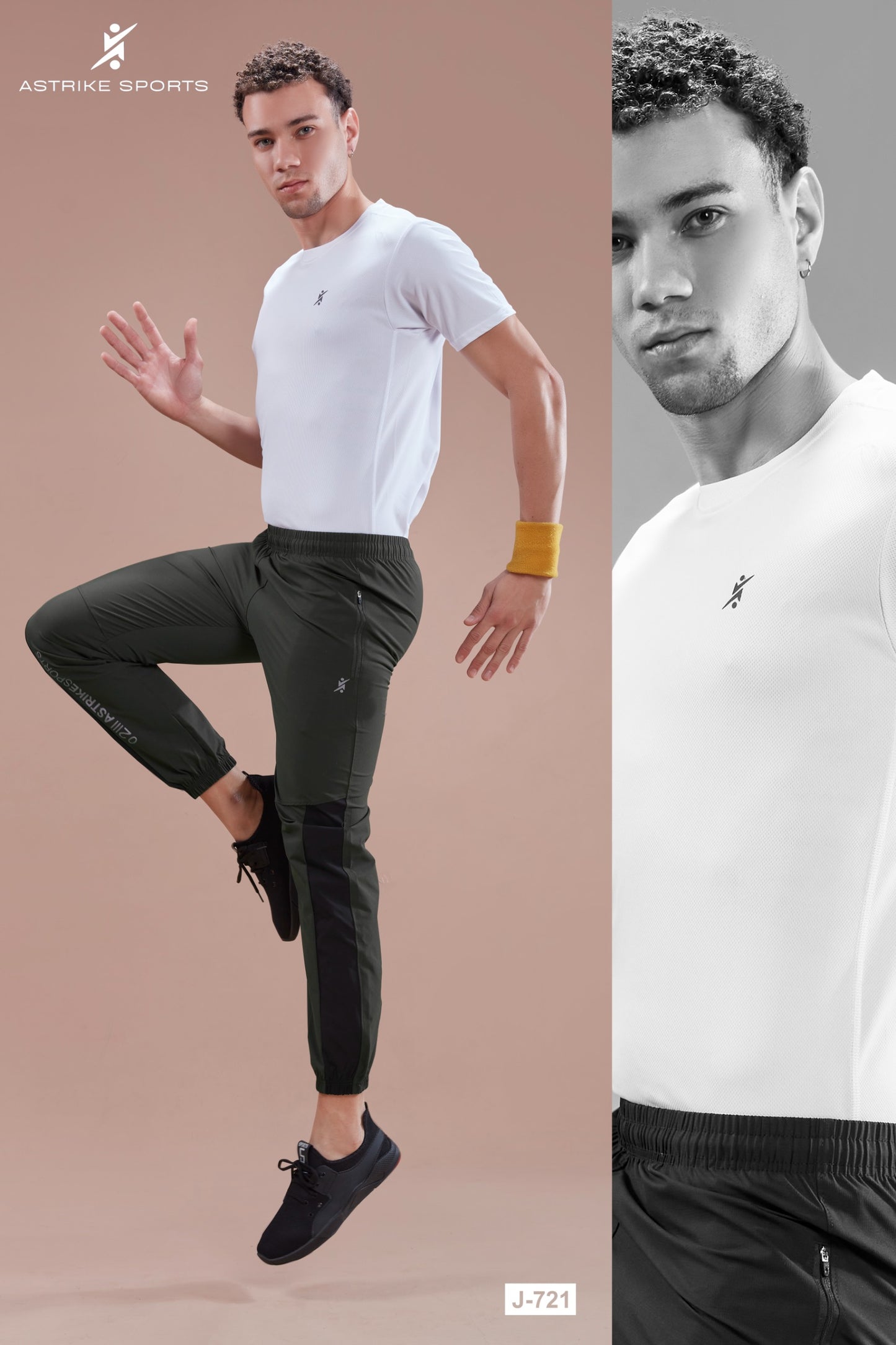 Men Solid Relax Fit Joggers at Wholesale Price J 721 | 8 Pcs Box